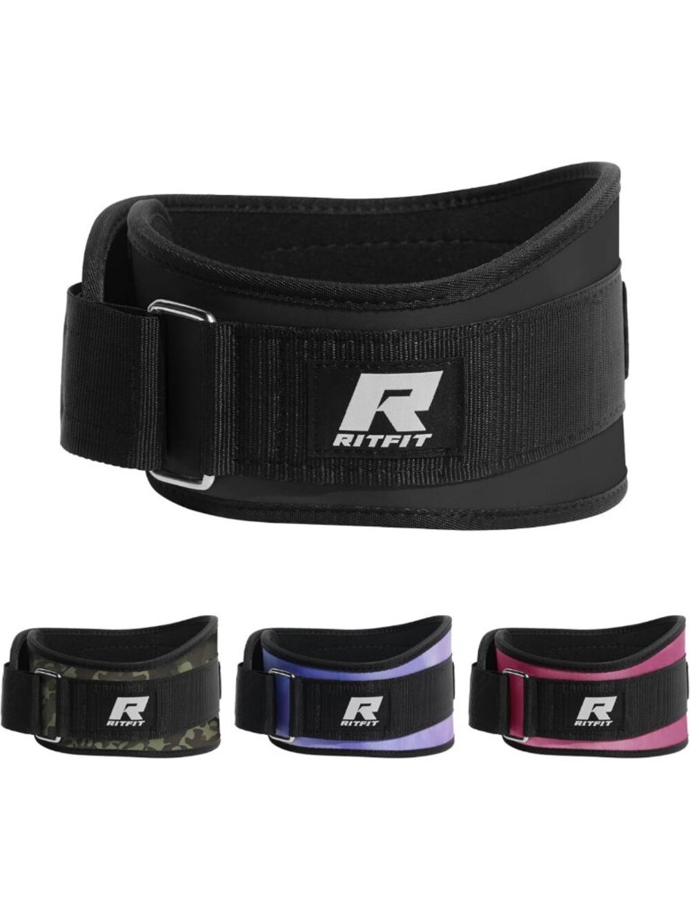 6-Inch Weight Lifting Belt for Squats & Deadlifts | Padded Support Gym Belt